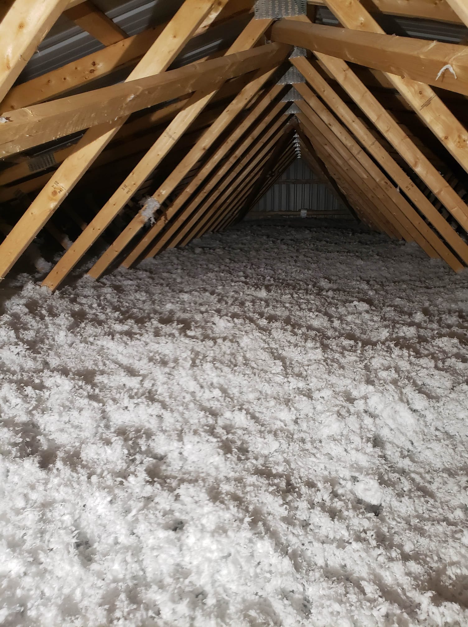 successful attic insulation work